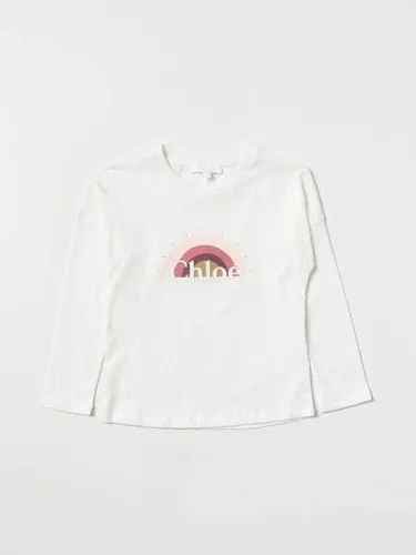 T-shirt Chloé con stampa logo (102470899)