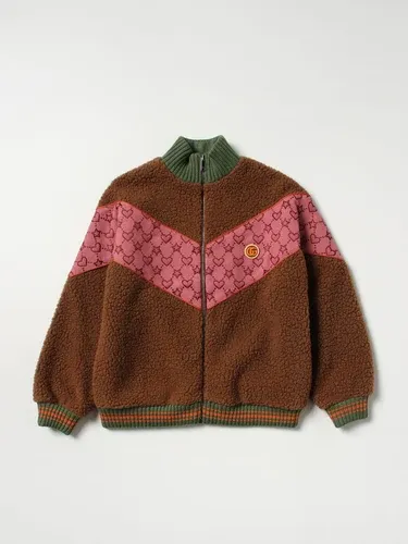 Bomber Teddy Gucci con banda GG Supreme all-over (102198796)