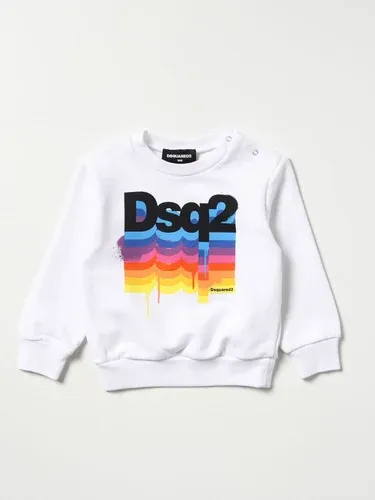 Felpa Dsquared2 Junior con stampa logo (106509194)