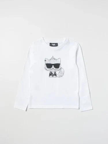 T-shirt Karl Lagerfeld Kids con stampa Gatto Karl (102199086)