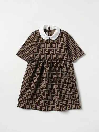 Abito Fendi Kids in misto cotone jacquard (102199177) Abito Fendi Kids in misto cotone jacquard (102199177)