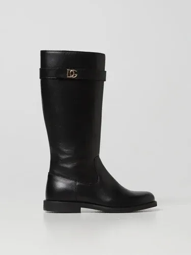Stivali Dolce & Gabbana in pelle con logo (102210100) Stivali Dolce & Gabbana in pelle con logo (102210100)