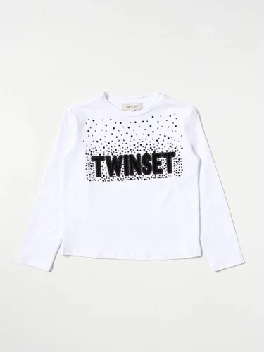 T-shirt Twinset con logo e strass (102620061)