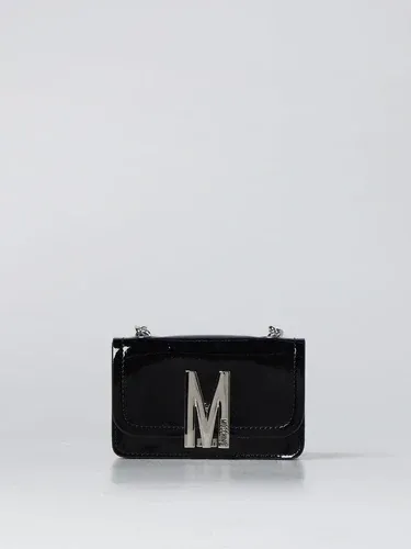 Borsa Mini M Moschino Couture in pelle verniciata (102620140)