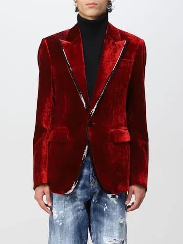 Blazer a monopetto Dsquared2 in velluto (103516090) Blazer a monopetto Dsquared2 in velluto (103516090)