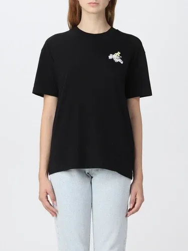 T-shirt Off-White con stampa frecce floreali (103516219)