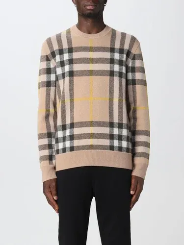 Pullover Burberry in cashmere con motivo tartan (103516236)