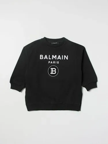 Felpa Balmain in cotone con stampa logo (103516255) Felpa Balmain in cotone con stampa logo (103516255)