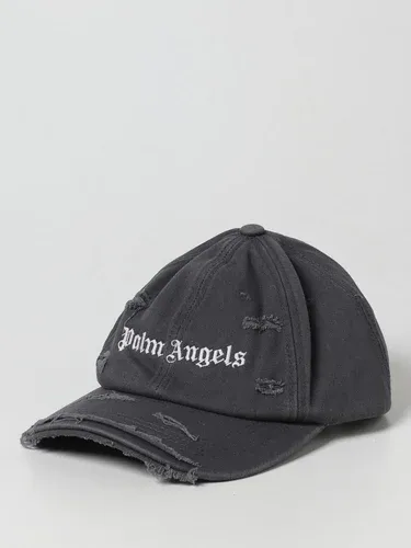 Cappello Palm Angels in cotone ripped e logo (103516464)