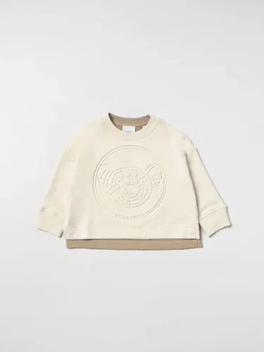 Felpa Burberry in cotone bicolore con motivo orsetto Thomas (103516754)