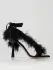 Sandalo Feather Wrap Sebastian Milano in raso e piume (103517105)