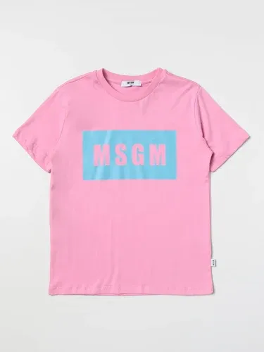 T-shirt Msgm Kids con stampa logo (103517209)