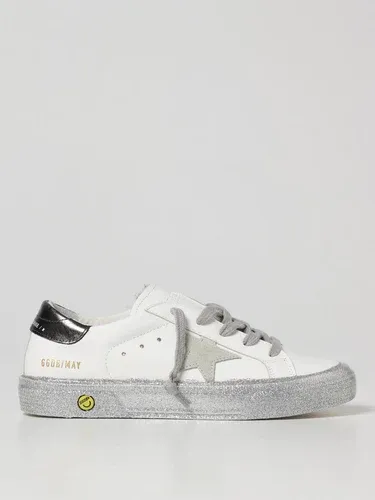 Sneakers May Golden Goose in pelle con suola glitterata (103632238)