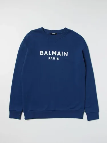 Felpa Balmain in cotone con logo (103632277)