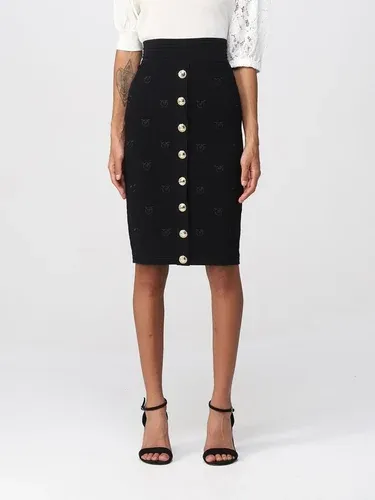 Gonna Pinko in maglia di viscosa con logo jacquard (103632302) Gonna Pinko in maglia di viscosa con logo jacquard (103632302)