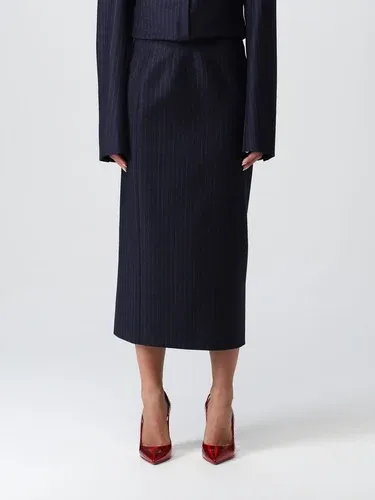 Gonna Max Mara in lana gessata (103632462)