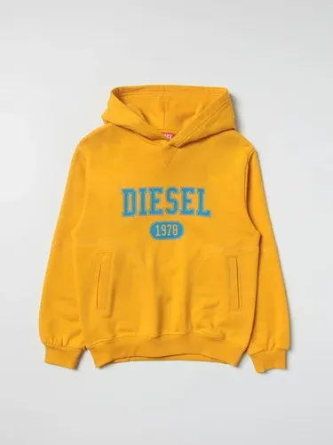 Felpa Diesel in cotone con stampa logo 1978 (103632487)