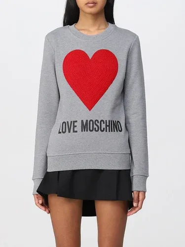 Felpa Love Moschino con maxi cuore (103632569)