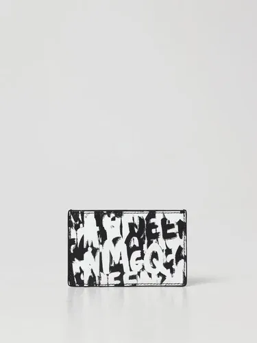 Portacarte Graffiti Alexander McQueen in pelle (103632637)