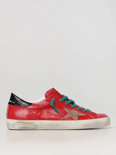 Sneakers Super-Star Classic Golden Goose in pelle cracklè (103632672)