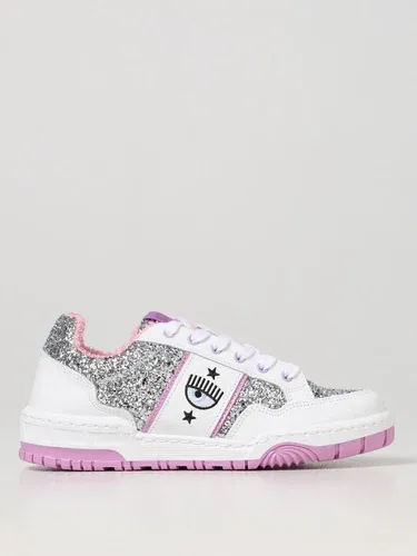 Sneakers Chiara Ferragni in pelle e tessuto glitter (103632768)