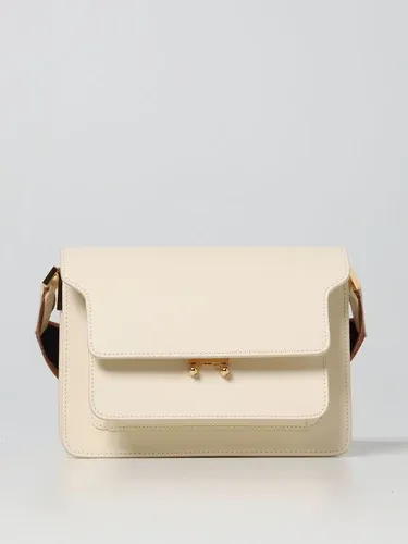 Borsa Trunk media Marni in pelle saffiano (103633006)