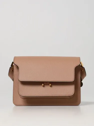 Borsa Trunk Marni in pelle saffiano (103633072)