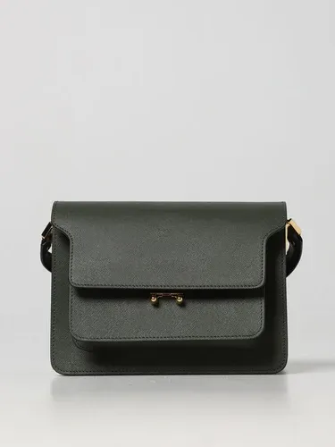 Borsa Trunk Marni in pelle saffiano (103633074)