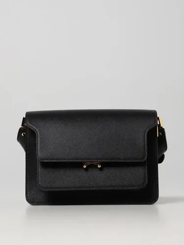 Borsa Trunk Marni in pelle saffiano (103633075)