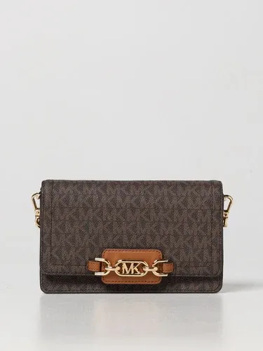 Michael Kors Borsa wallet Heather in pelle granata con monogram (103633358)