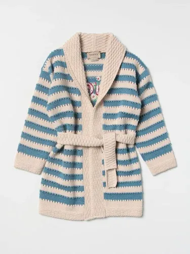 Cardigan di lana a righe Gucci (103633335)