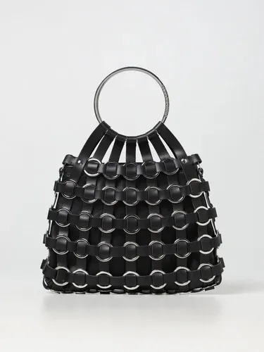 Borsa Paco Rabanne in pelle intrecciata ed anelli metallici (103633434) Borsa Paco Rabanne in pelle intrecciata ed anelli metallici (103633434)