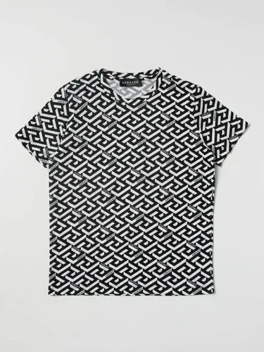 Young Versace T-shirt Versace Young con logo all-over (103633479)