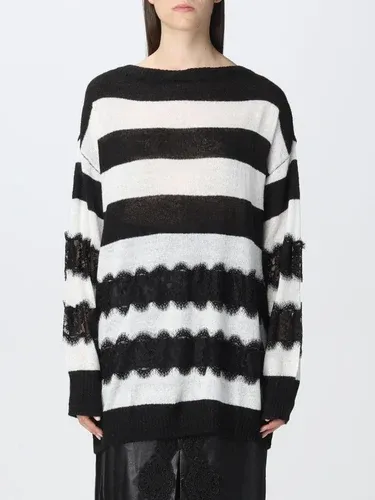 Maglia a righe Twinset con inserti in pizzo (103633676)