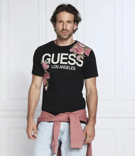 GUESS JEANS t-shirt floral logo | regular fit (103844246)