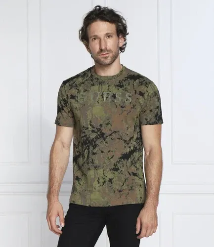 GUESS JEANS t-shirt textured camo | regular fit (103844243)