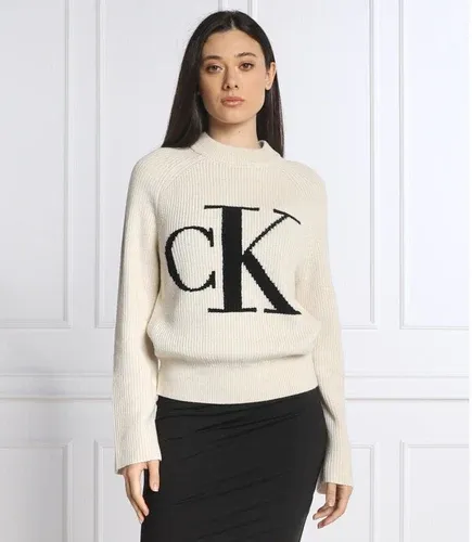 CALVIN KLEIN JEANS Maglione | Relaxed fit con aggiunta di lana (103844386)