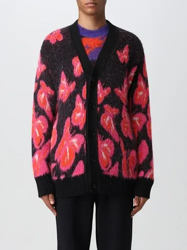 Cardigan Msgm in jacquard fiamme (104357553) Cardigan Msgm in jacquard fiamme (104357553)