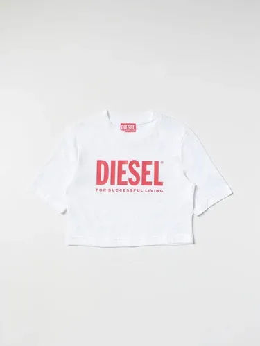 T-shirt cropped Diesel in cotone (104357587)