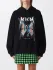 Felpa over Msgm con stampa farfalla e logo (104357800)