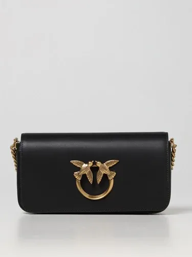 Borsa Mini Love Bag Click Baguette Pinko in pelle (104357915)