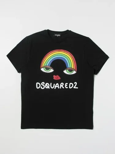 T-shirt Dsquared2 Junior con stampa arcobaleno (104358641)