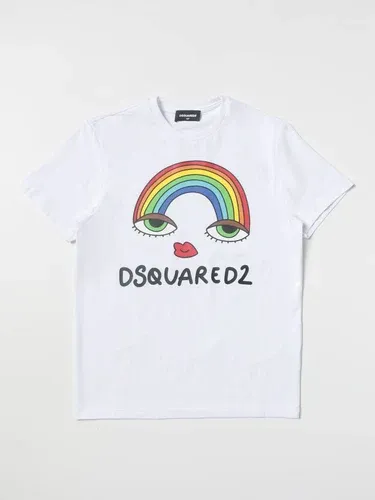 T-shirt Dsquared2 Junior con stampa arcobaleno (104358642)