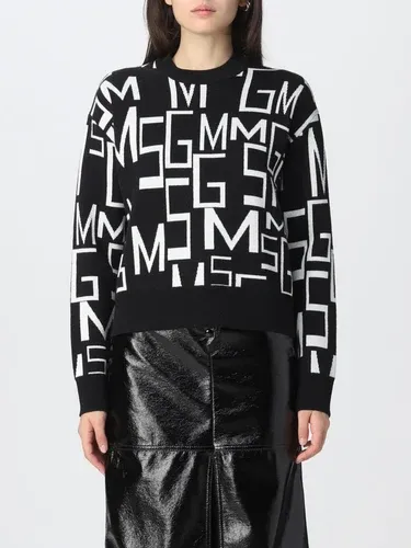 Maglia Msgm in misto lana con logo all-over (104460721)