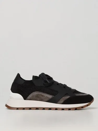 Sneakers Brunello Cucinelli in pelle e mesh (104460738) Sneakers Brunello Cucinelli in pelle e mesh (104460738)