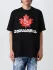T-shirt Dsquared2 con stampa foglia d'acero (104461004)