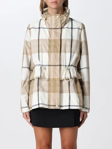 Giacca di nylon Burberry con collo a imbuto e motivo tartan (104595566) Giacca di nylon Burberry con collo a imbuto e motivo tartan (104595566)