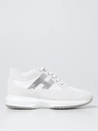Sneakers Interactive Hogan in camoscio e strass (104595570) Sneakers Interactive Hogan in camoscio e strass (104595570)