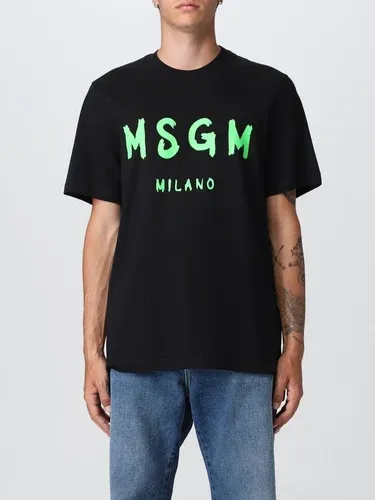 T-shirt Msgm con logo fluo (104595598)