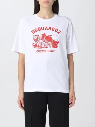 T-shirt Dsquared2 con stampa Cuzco Perù (102111390)